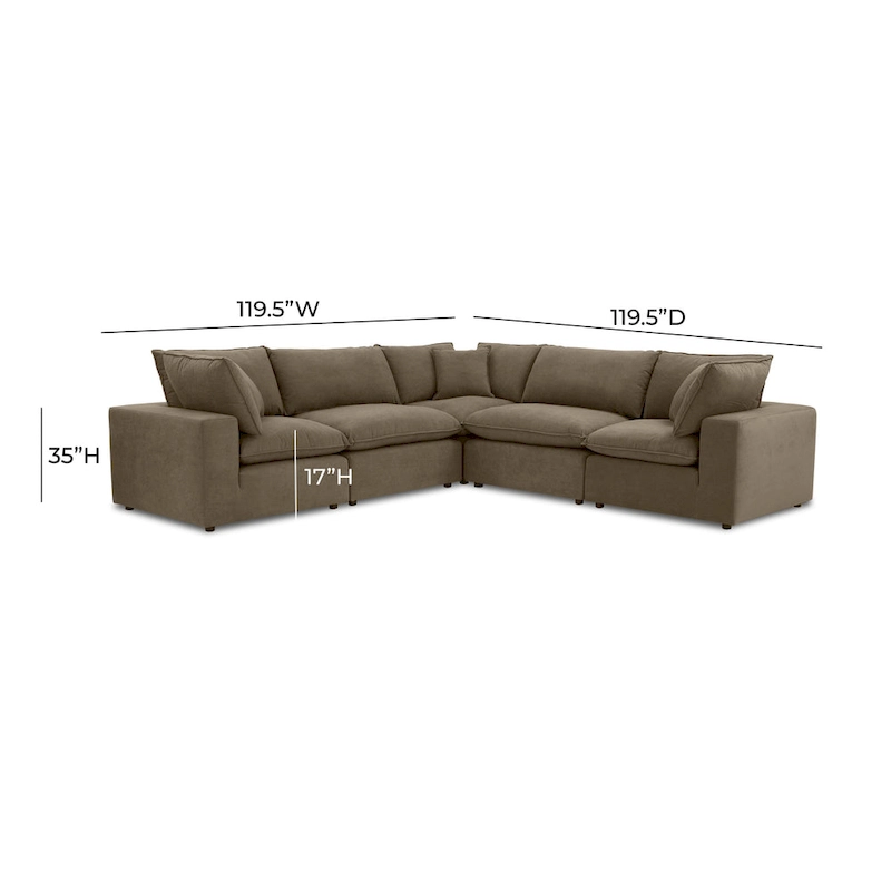 Cali Modular 5 Piece L-Sectional