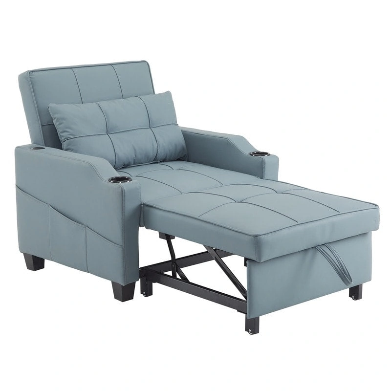 Chair Bed, Sleeper Sofa Chair Bed 3 in 1, Adjustable Recliner,Armchair, Sofa, Bed, Linen