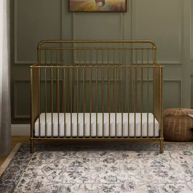 4-in-1 Convertible Metal Crib