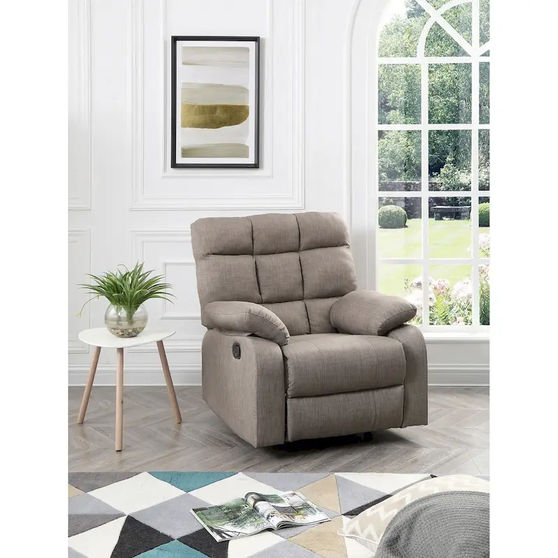 Cindy Fabric Upholstery Reclining Chair - 37L x 39W x 38H