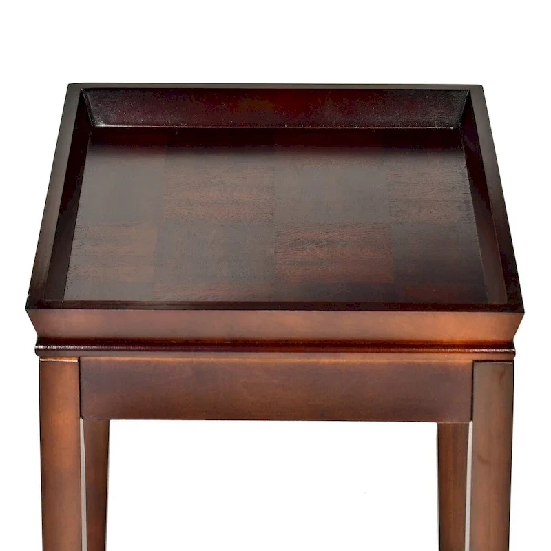 Square End Table with Tray Top