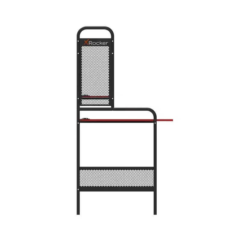 iCarus Mesh Gaming Desk with Wood Desktop - X Rocker