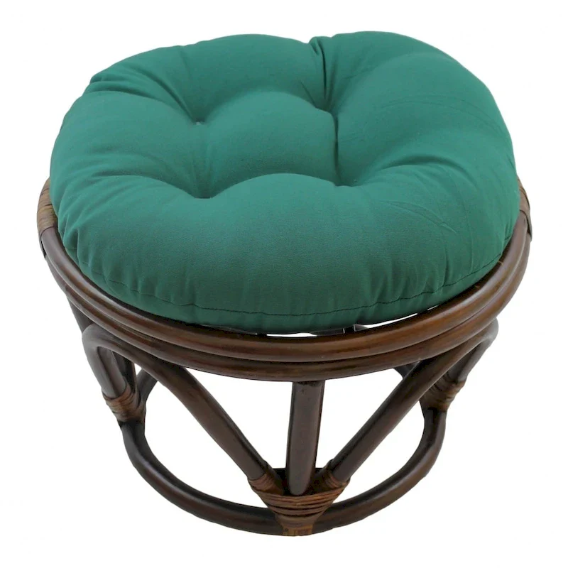 18-inch Footstool with Twill Cushion