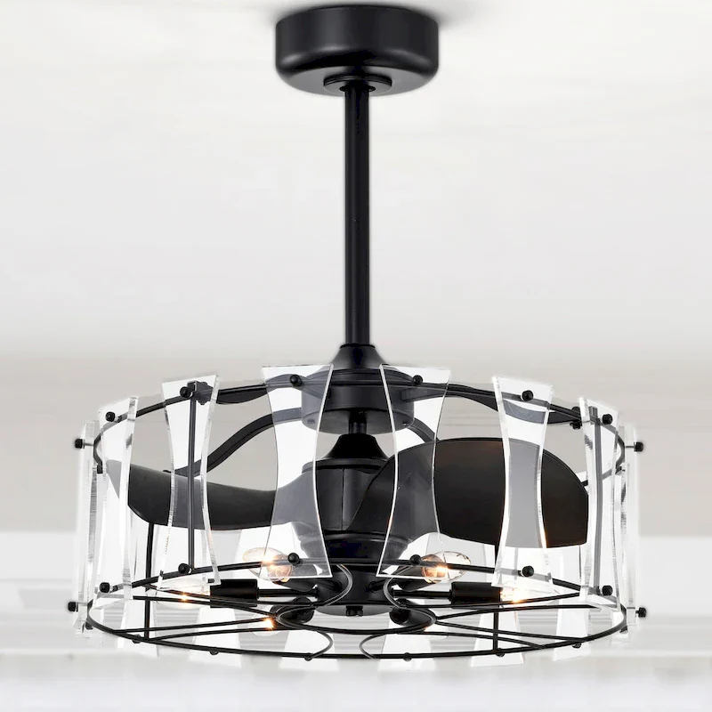 Vinney 25 Inch Modern style Fandelier Lighted with Remote