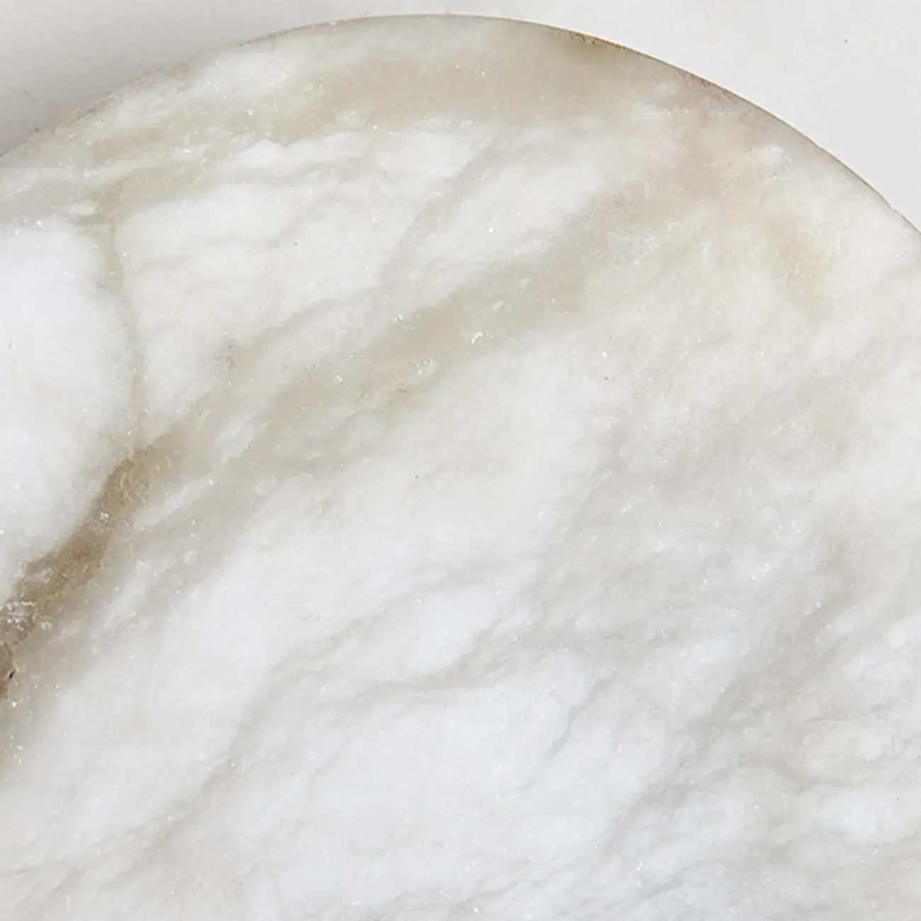 Circular 2-layer Modern Alabaster Steel Pendant Chandelier