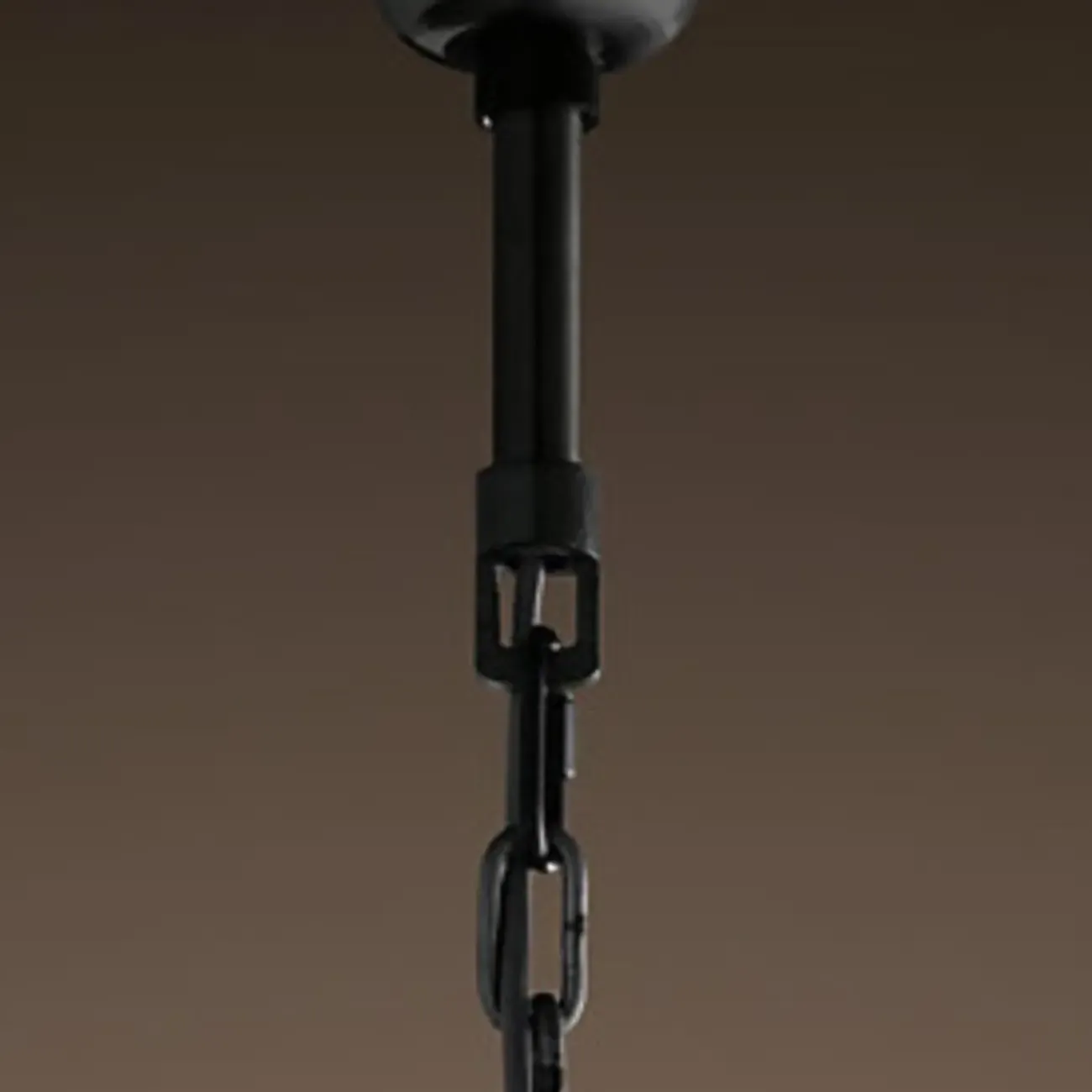 Modern Black Metal Crystal Drum Chandelier