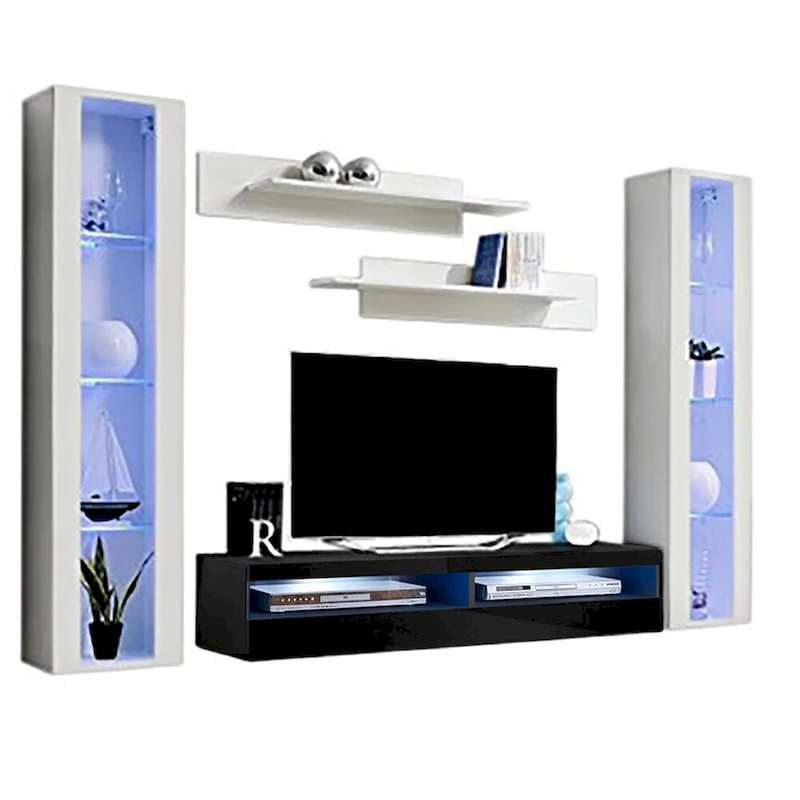 Fly AB2 35TV Wall Mounted Floating Modern Entertainment Center