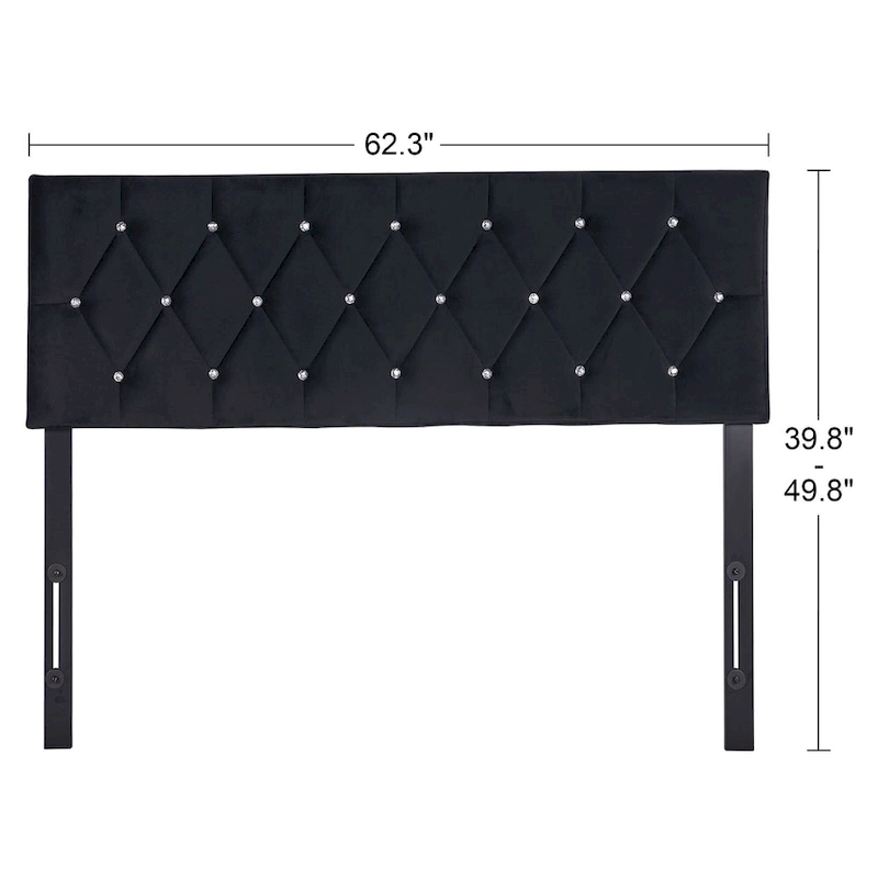 Upholstered Headboard, Diamond Tufted Adjustable Headboard from 39.8