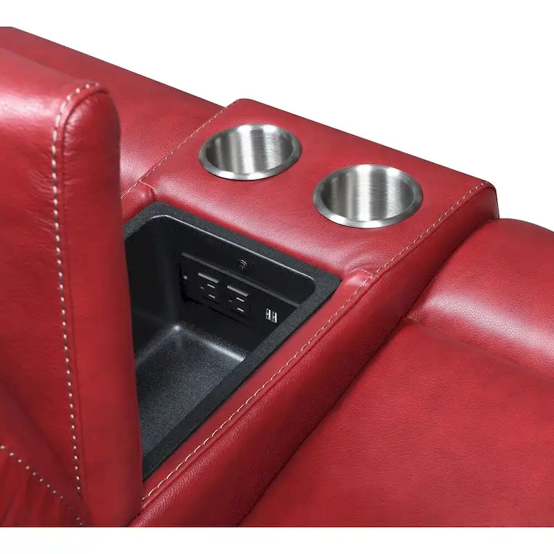 Steve Silver Ferndale 3-Piece Power Reclining Top Grain Leather Set