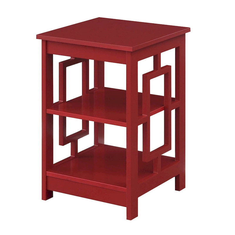 Convenience Concepts Town Square End Table with Shelves