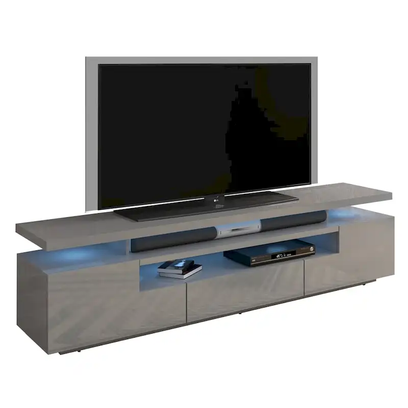 Strick & Bolton Sparkes 77-inch High Gloss TV Stand with LED Lights
