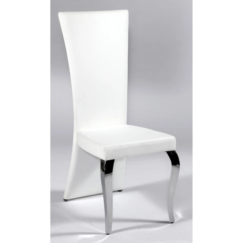 Somette Tabitha White Rectangle High Back Dining Chair (Set of 2)