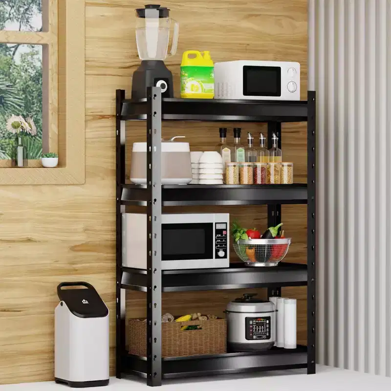Atlas Shelving 4-Tier 36"x14"x54" Garage Shelving Heavy Duty Loads 6000lbs Dark Gray: Steel, Adjustable & Fixed Shelves