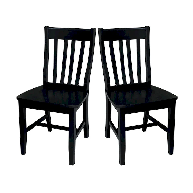 Quince Solid Wood Schoolhouse Chairs, Set of 2