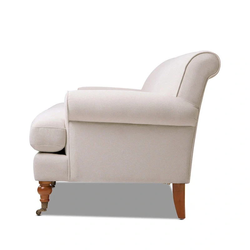 88 Inch Living Room Sofa  Three Cushion Couch with Rolled Arms and Tight Back  Minimal Assembly Required