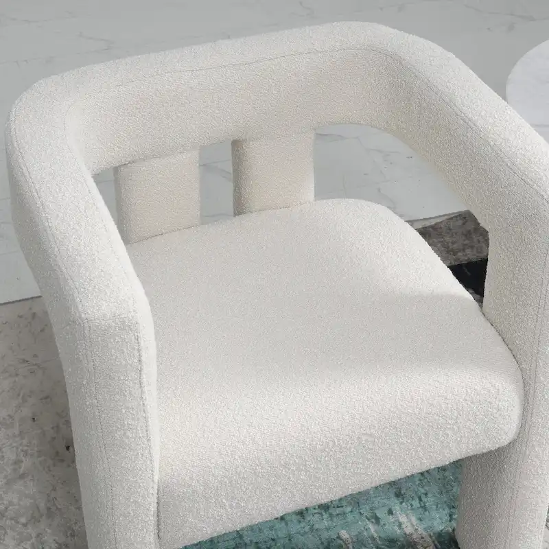 KINWELL 24 Wide Boucle Upholstered Armchair (Set of 2)