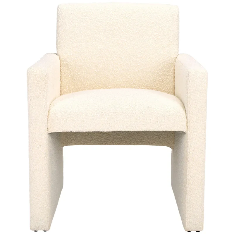 SAFAVIEH Couture Gunna Linen Arm Chair - 26 W x 25 D x 33 H - 26Wx25Dx33H