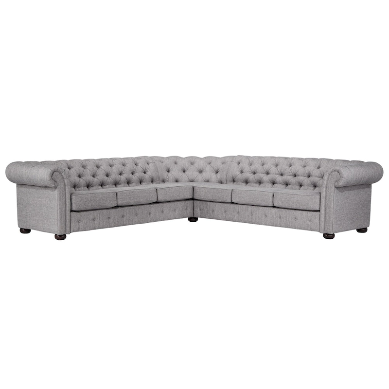 Knightsbridge Chesterfield L-shaped Sectional by iNSPIRE Q Artisan