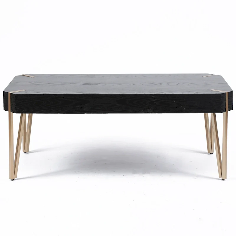 Wood and Metal Coffee Table - 46.13 W