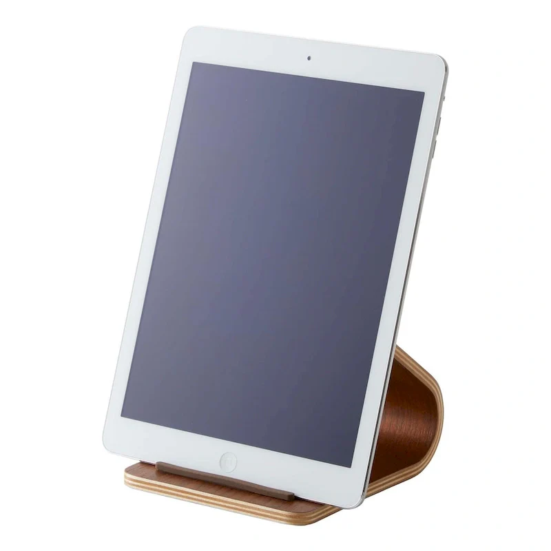 Tablet Stand, Wood - L 5.51 x W 4.72 x H 4.53 inches