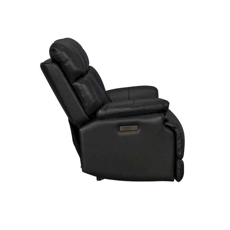 Top Grain Leather Power Recliner Chair Adjustable Headrest Extendable Footrest Zero Gravity Recliner