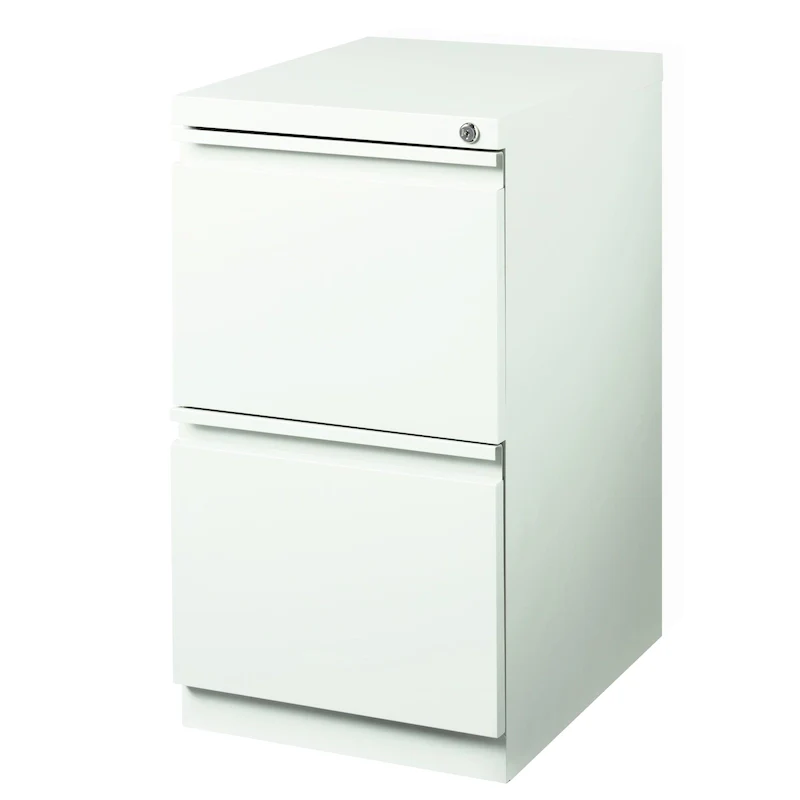 Hirsh 20-inch-deep Steel Mobile Two-drawer File Pedestal with Lock
