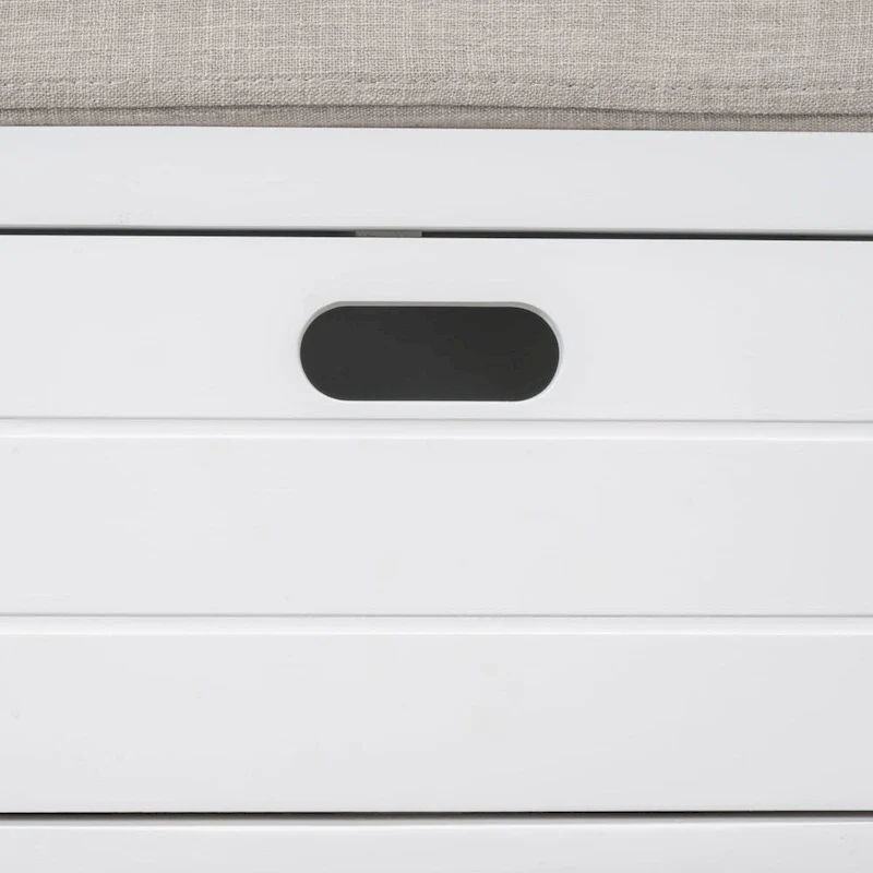 Fully Assembled Shoe Bench with Removable Cushion