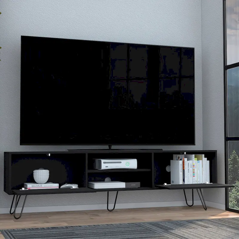 Vassel 2-Cabinet TV Stand Hairpin Legs