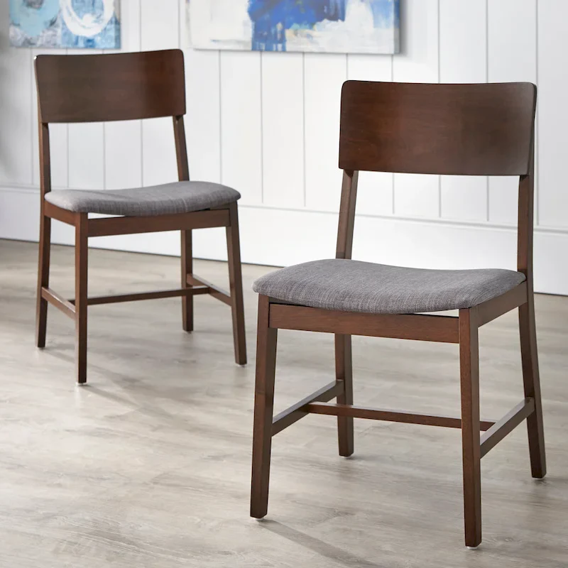 Solid Wood Dining Chairs (Set of 2)