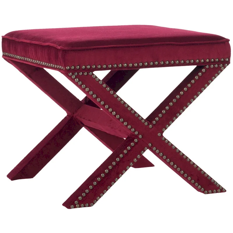 SAFAVIEH Shavonne X-Bench Ottoman