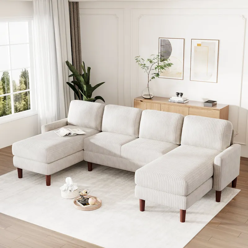 103W U-shaped Cushion Combination Sofa,