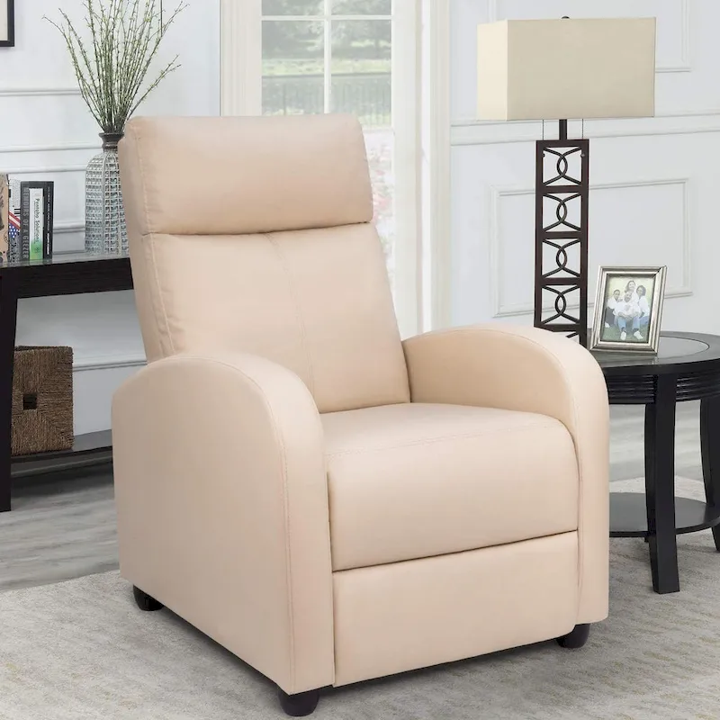Homall Recliner Chair PU Leather Single Living Room Sofa Recliner