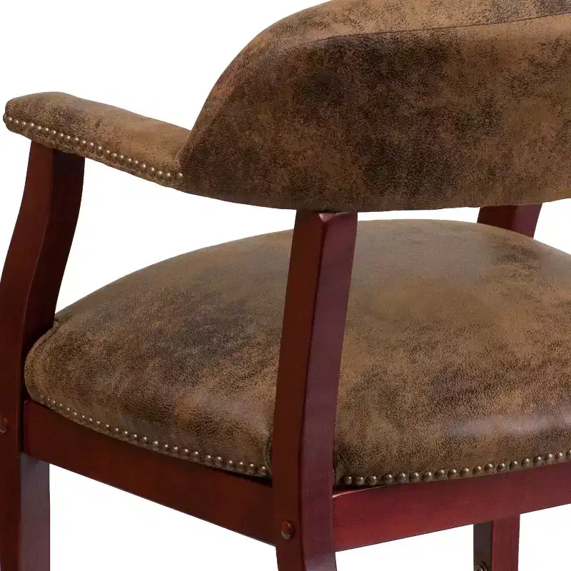 Emma and Oliver Conference Chair with Accent Nail Trim and Casters