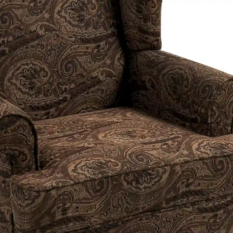 Set of 2 Elegant Living Room Wing Back Arm Chair Upholstered Accent Chair