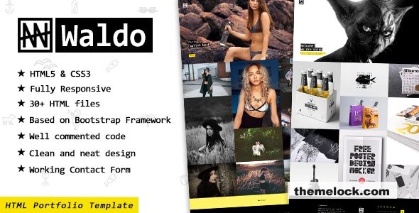 Waldo v1.8 - Portfolio Showcase Website Template for Freelancers & Agencies