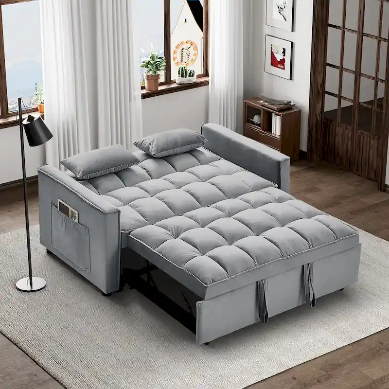 Ouyessir 3 in 1 Multi-Functional Convertible Sleeper Sofa Bed