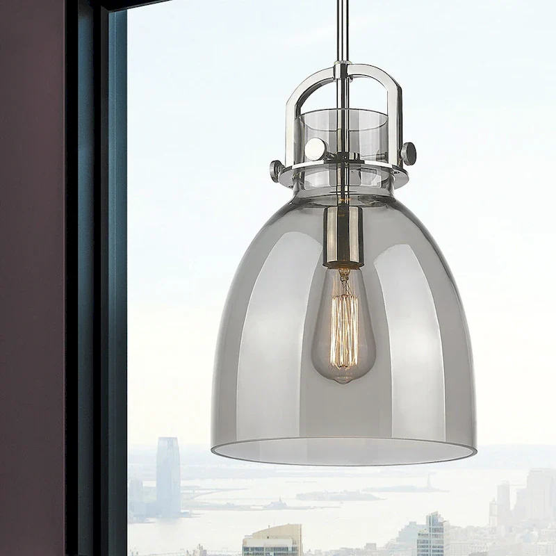 Innovations Lighting Newton Bell - 1 Light 10  Stem Hung Pendant