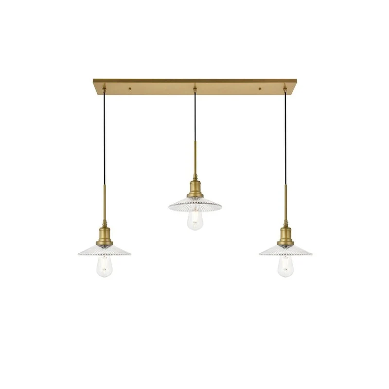 Waltz 3 light black Pendant