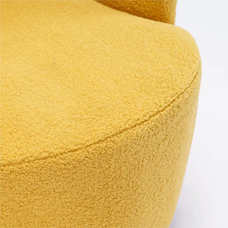 Teddy Fabric Swivel Accent Armchair Barrel Chair