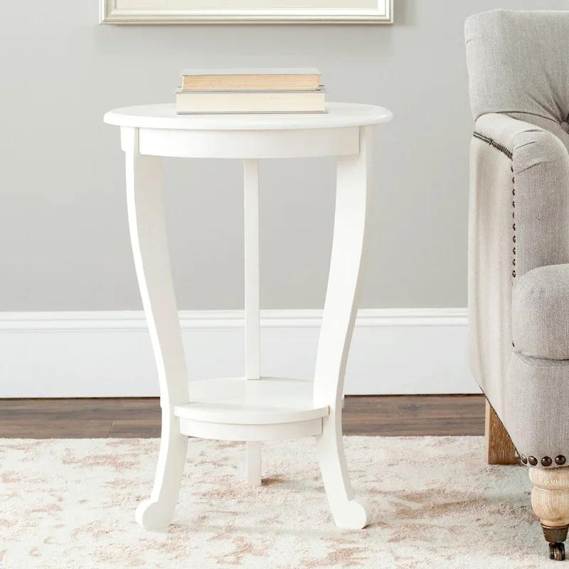 SAFAVIEH Carlotta Grey Pedestal Side Table - 18.1 x 18.1 x 26 - 18Wx18Dx26H