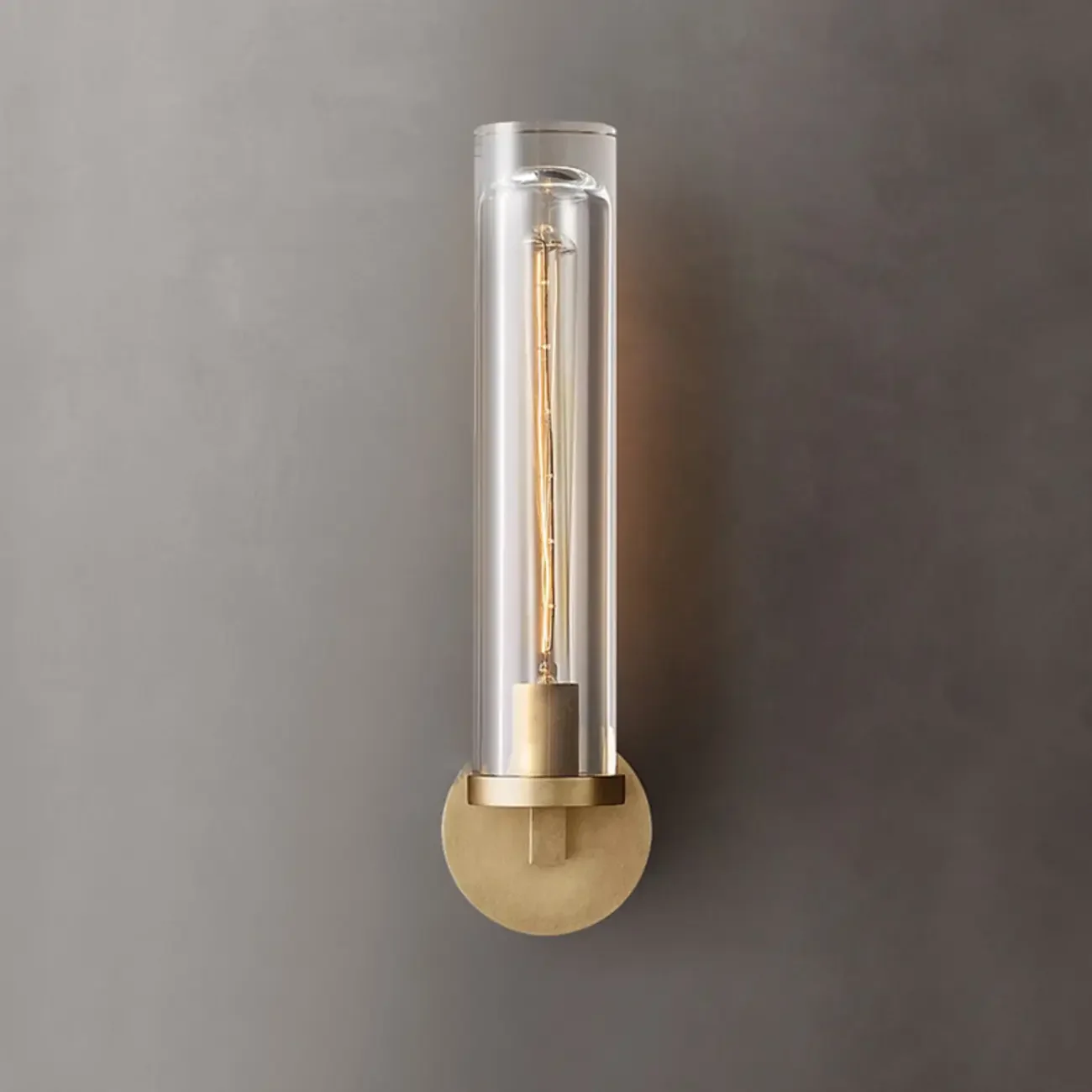 Mini Metal Crystal Cylinder Modern Wall Sconce Light