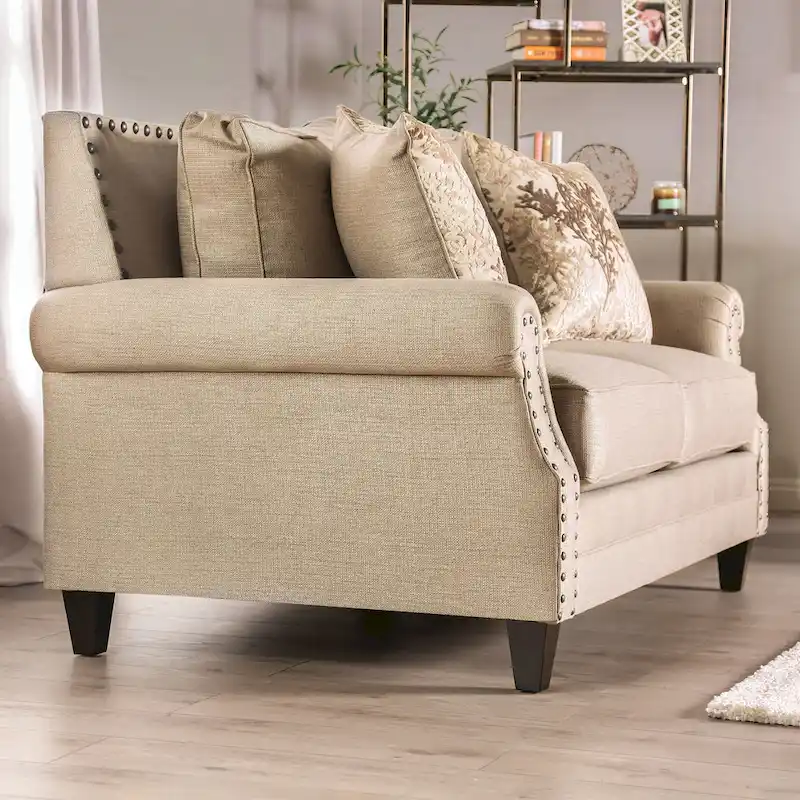 Qyn Traditional Beige 2-piece Living Room Set