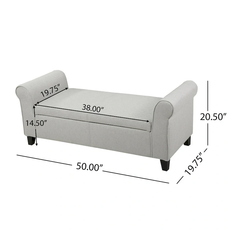 Modern Storage Bench for Bedside Living Room and Entryway