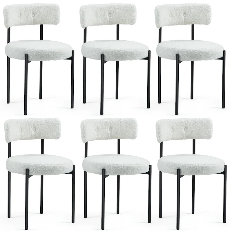 AVAWING Dining Chairs Mid-Century Modern Kitchen Chairs Set of 6