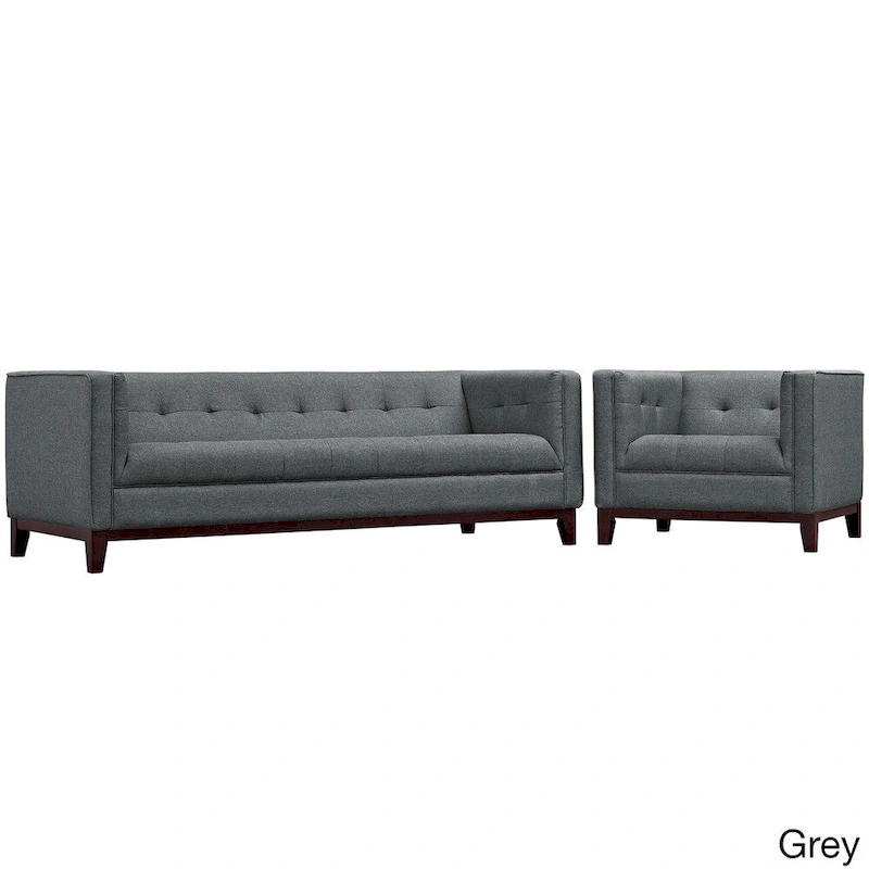 Serve Tufted 2-Piece Living Room Furniture Set