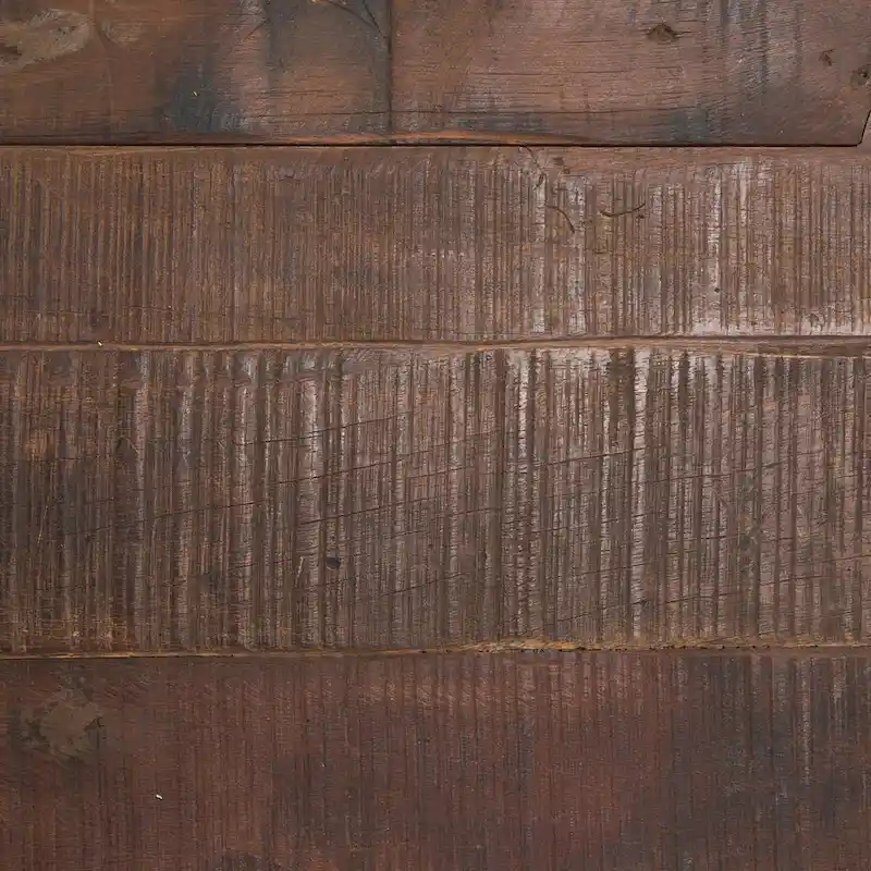 Wilton Brown Wood w/ 12 Black Metal Drawers Coffee Table