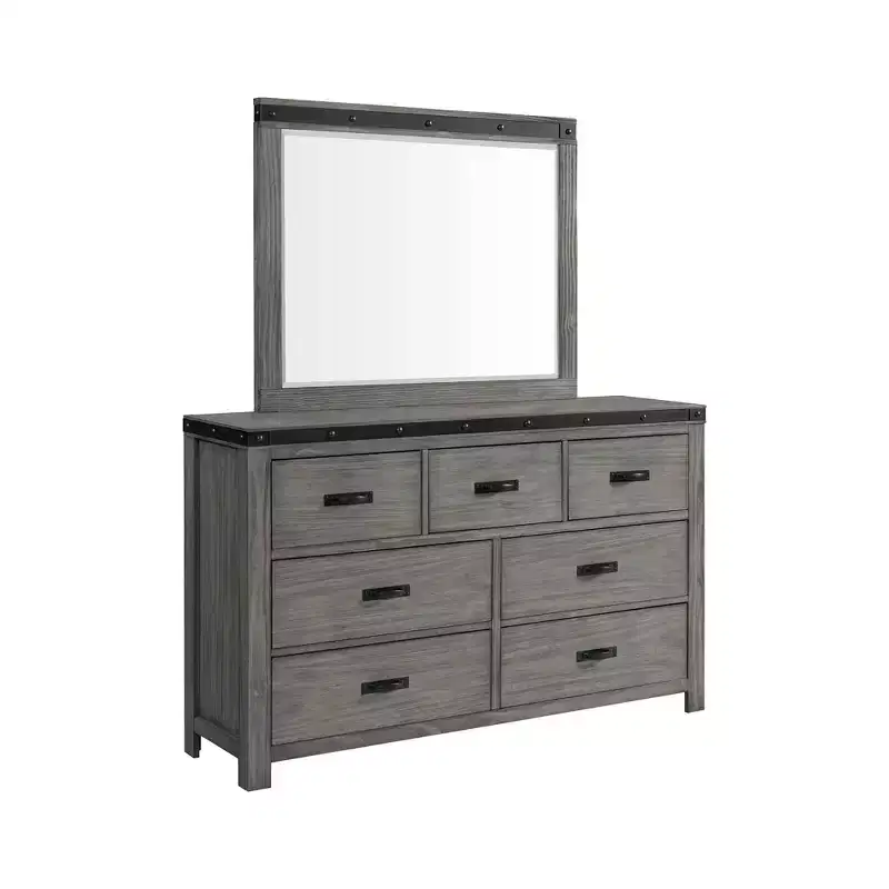 6pc King Montauk Panel Bedroom Set Gray - Picket House Furnishings: Includes Dresser, Chest & Nightstand