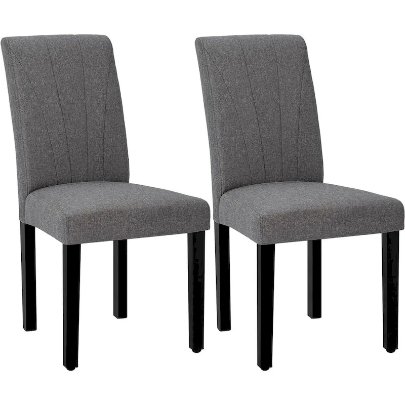 VECELO Upholstered Dining Chairs Set of 2 Parson Classic Upholstered Dining Chair,Modern 37 Parson Chairs