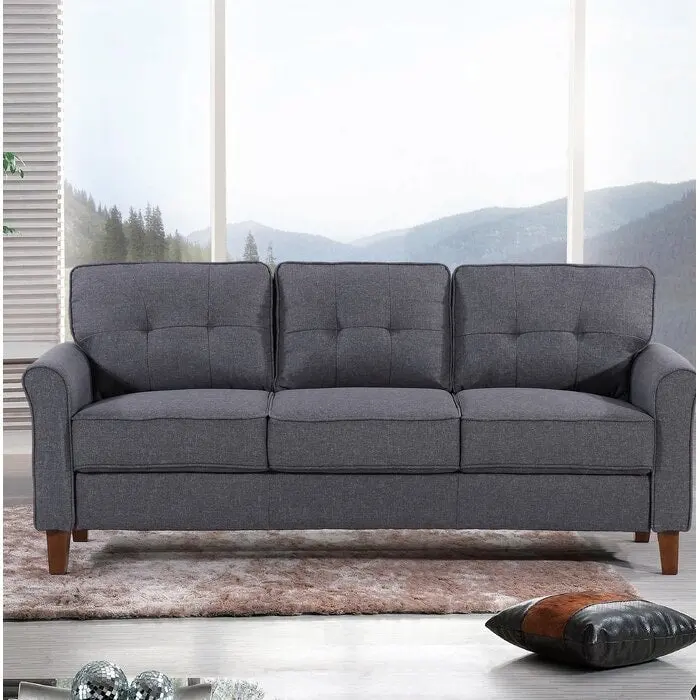 Kouchouk 78.7  Linen Flared Arm Sofa