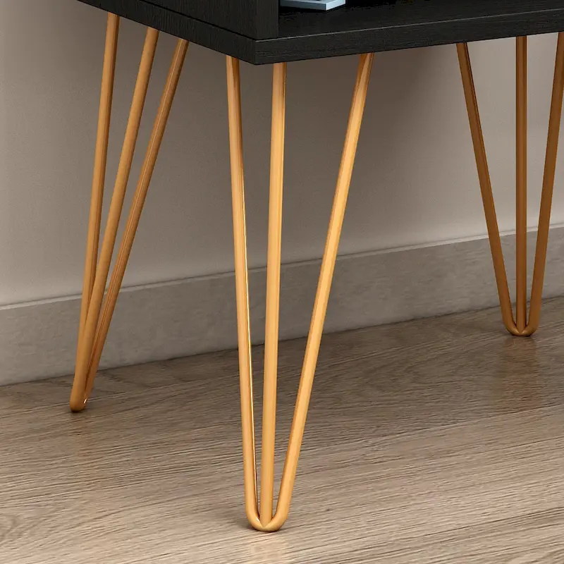 1-Drawer Nightstand With One-Open Shelf